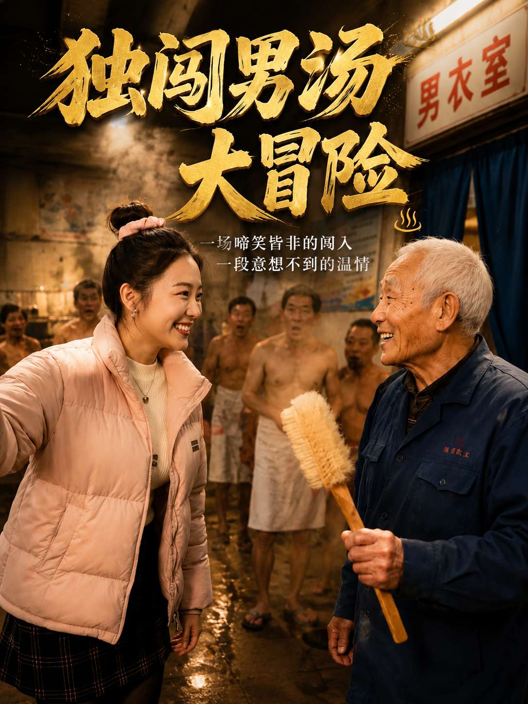 独闯男汤大冒险 海报