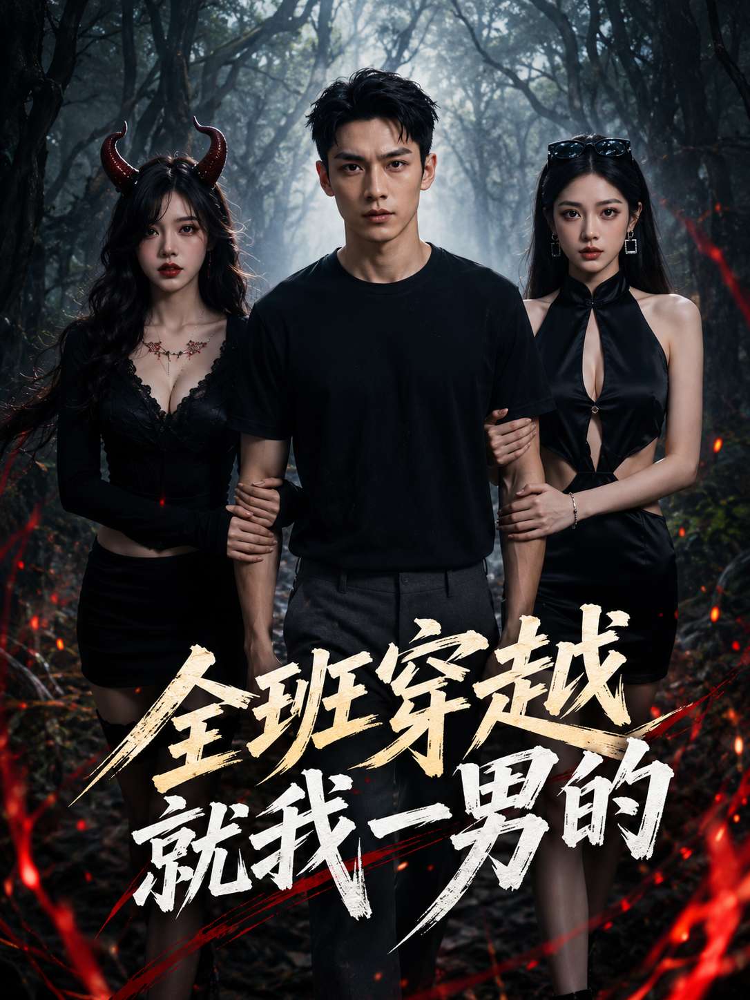 全班穿越就我一男的 海报