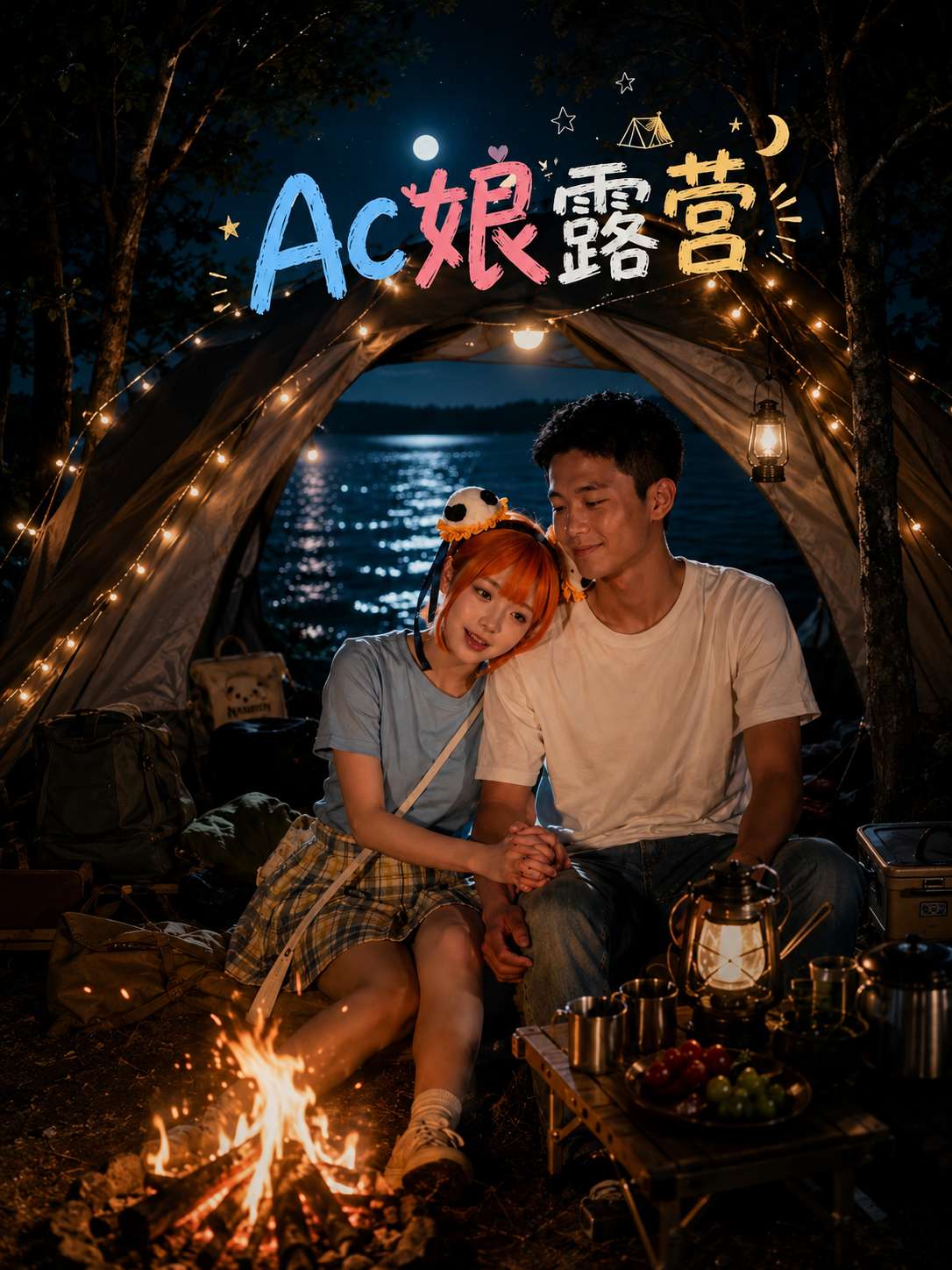 AC娘露营 海报
