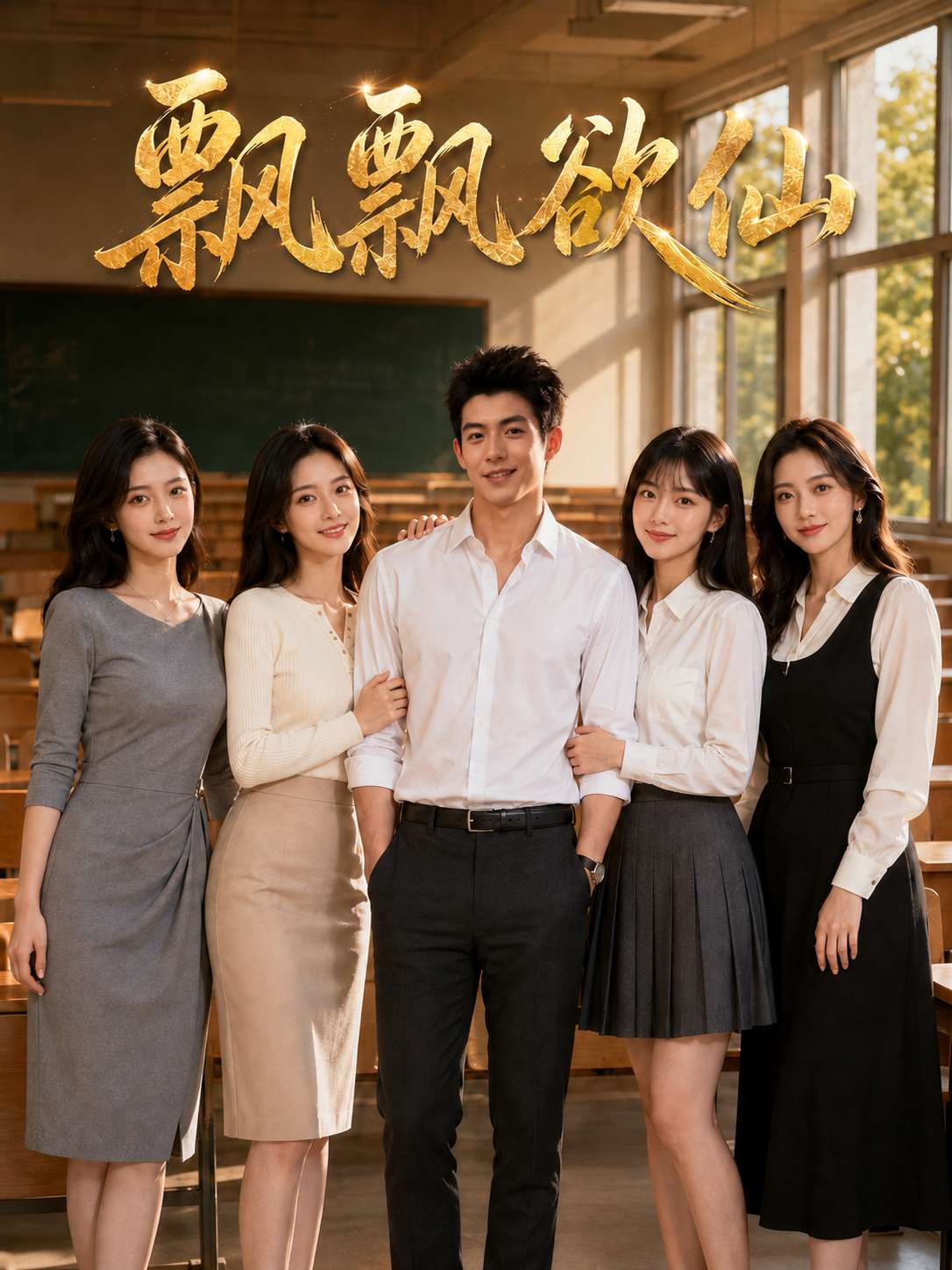 飘飘欲仙：富二代征服校园母狗 海报