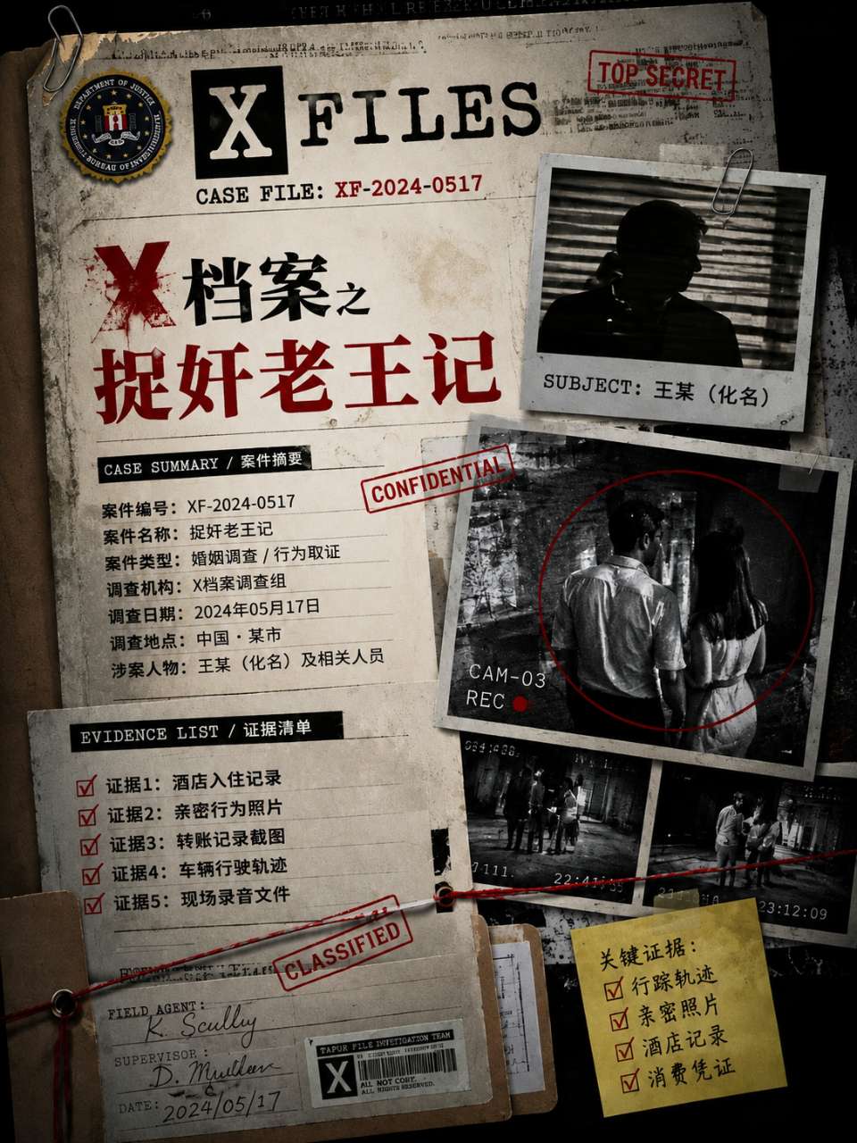 X档案之捉奸老王记 海报