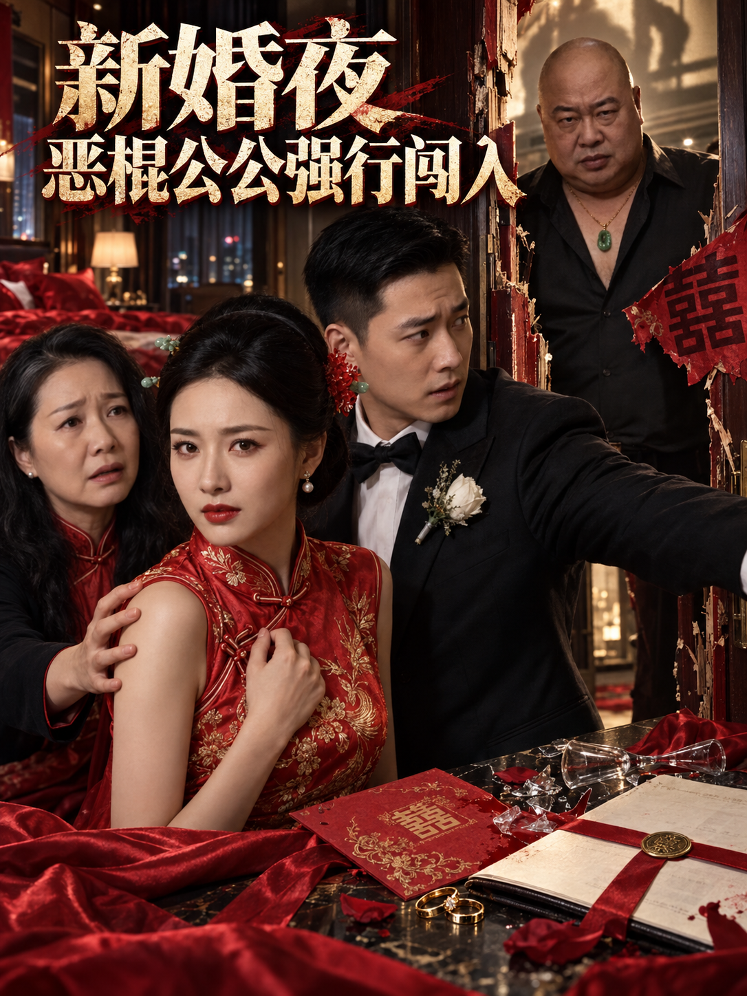 新婚夜 恶棍公公强行闯入 海报