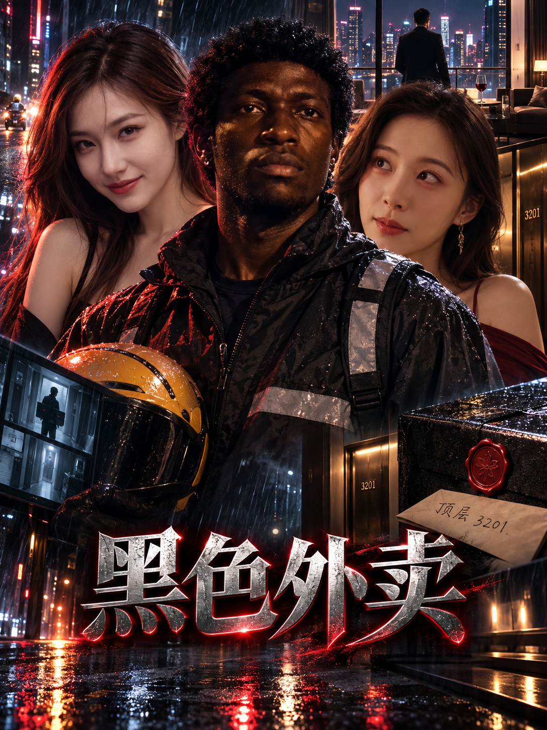 黑色外卖 海报